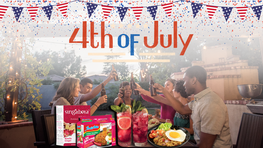 Ultimate 4th of July Feast: Indomie Hot & Spicy Noodles & Singabera Roselle Drink