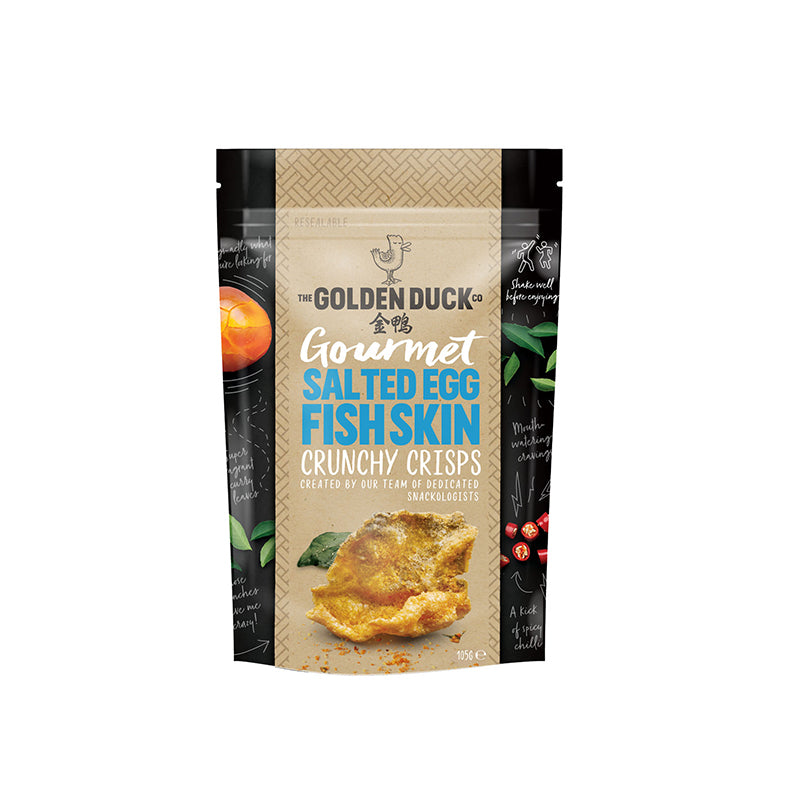 The Golden Duck Salted Egg Yolk Fish Skin Crisps 105 gr