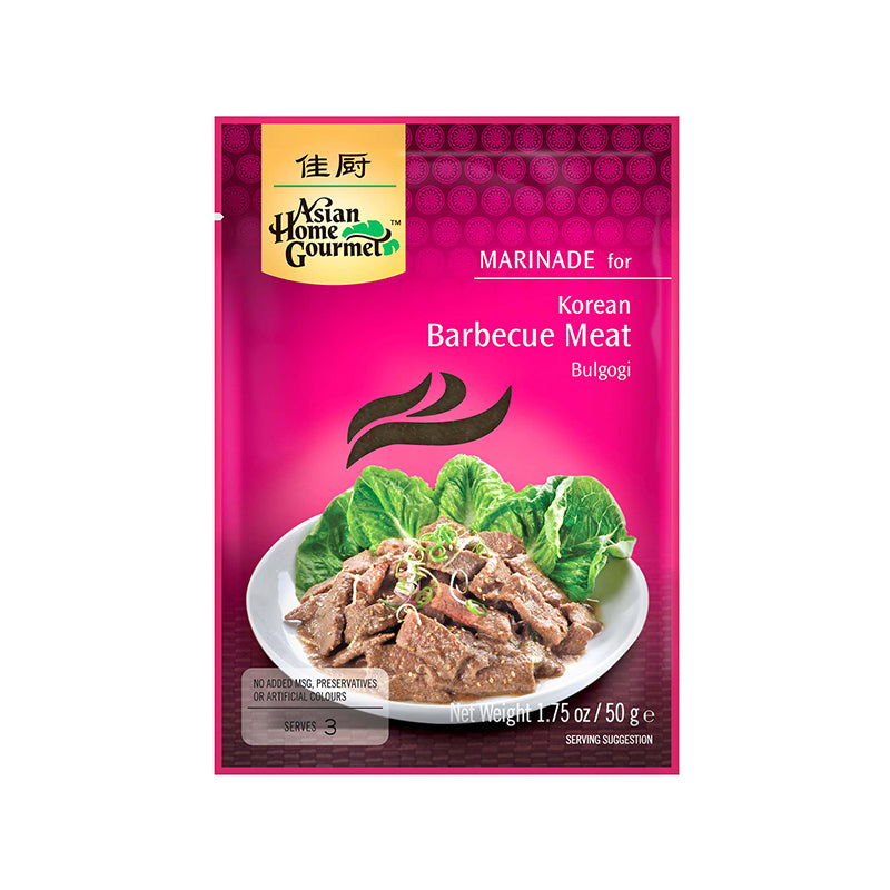 Asian Home Gourmet Marinade for Korean Barbecue Meat - Bulgogi 1.75 oz (Pack of 3)