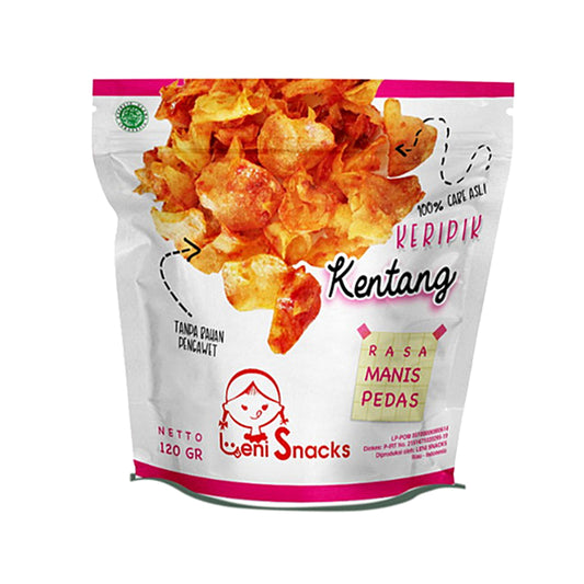 Leni Snacks Potato Chips Sweet & Spicy 120gr