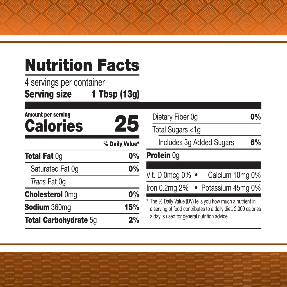 Asian Home Gourmet Marinade for Indonesian Meat Satay Nutrition Facts.