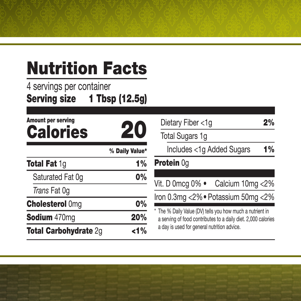 Asian Home Gourmet Vietnamese Chicken Curry nutrition facts.