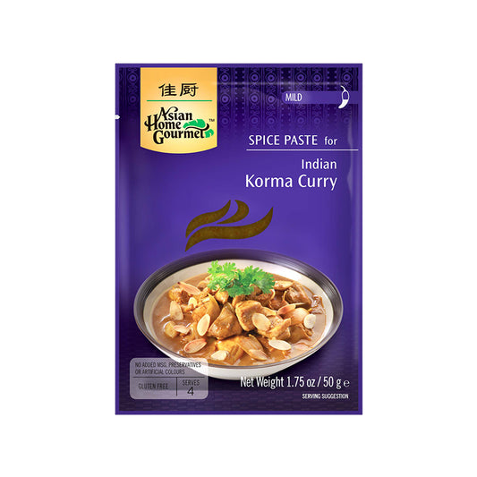 Asian Home Gourmet Spice Paste for Indian Korma Curry 1.75 oz (Pack of 3)