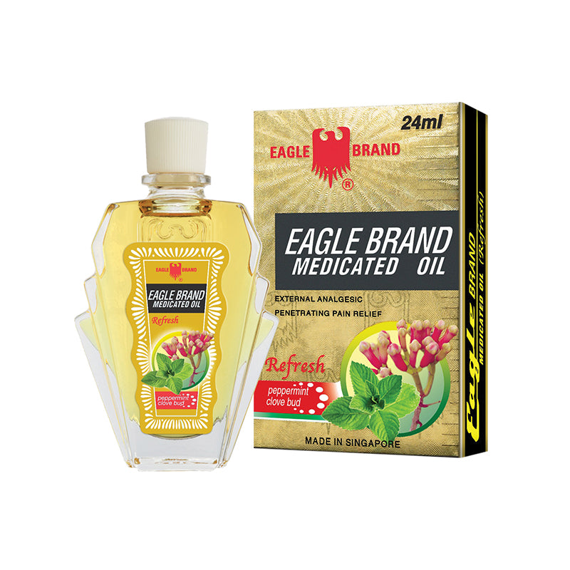 Eagle Brand Refresh Medicated Oil (Peppermint & Clove Bud) 24ml