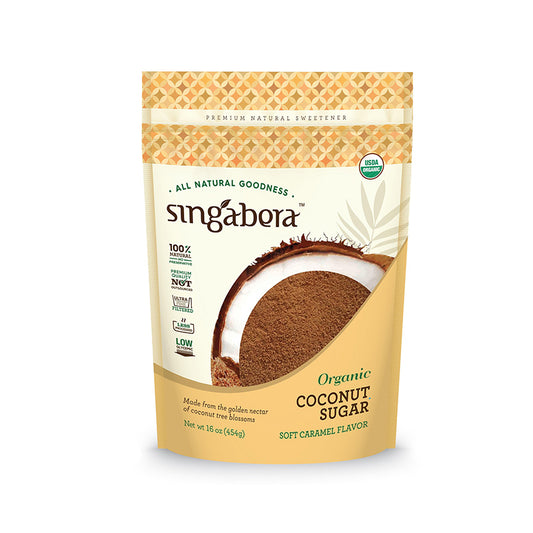 Singabera Organic Granulated Coconut Sugar 16 oz (454gr)