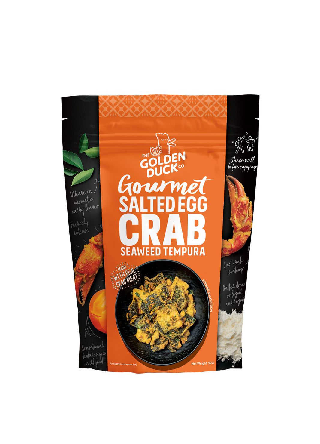 The Golden Duck Salted Egg Crab Seaweed Tempura 92 gr