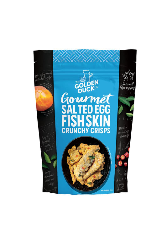 The Golden Duck Salted Egg Yolk Fish Skin Crisps 92 gr
